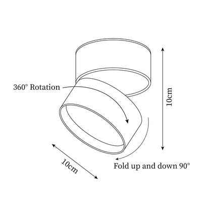 Lampe Plafonnier Surface LED Réglable - Éclairage Moderne pour Œuvres d'Art