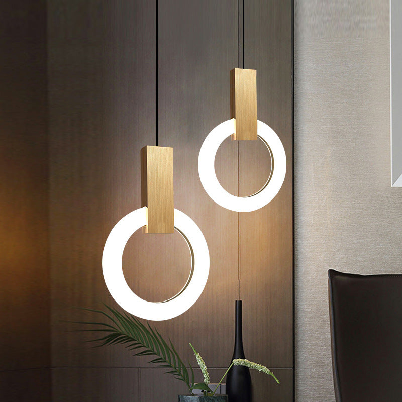 Suspension LED Nordic Ring - Lampe Moderne en Acrylique pour Salle à Manger et Salon