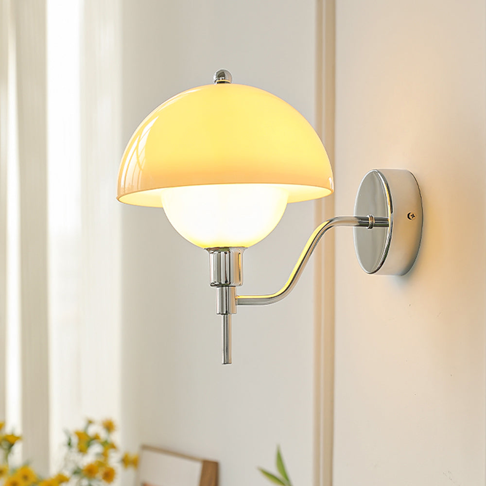 Applique Murale Design Champignon Crème – Élégance Naturelle et Ambiance Chaleureuse