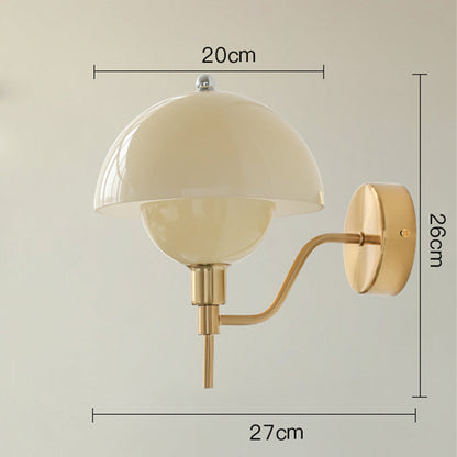 Applique Murale Design Champignon Crème – Élégance Naturelle et Ambiance Chaleureuse