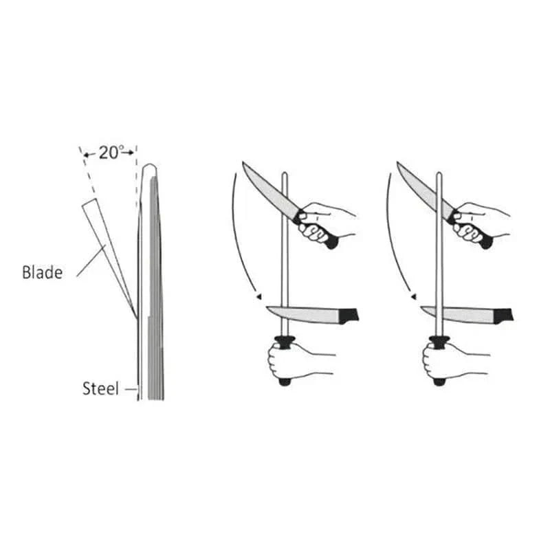 Fusil à Aiguiser Professionnel en Céramique - 38 cm