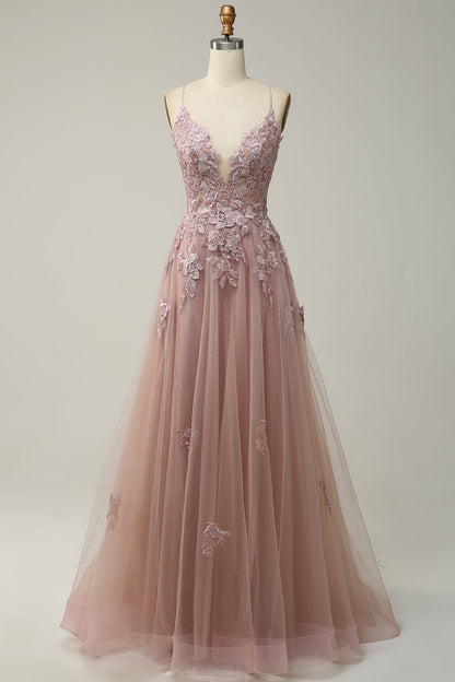 Robe de Bal Élégance Julia – Coupe A-Ligne, Bretelles Fines, Corset Ajustable, Élégance Intemporelle