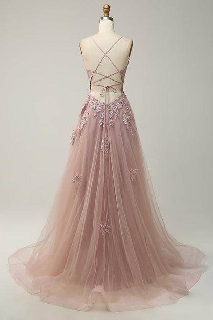 Robe de Bal Élégance Julia – Coupe A-Ligne, Bretelles Fines, Corset Ajustable, Élégance Intemporelle
