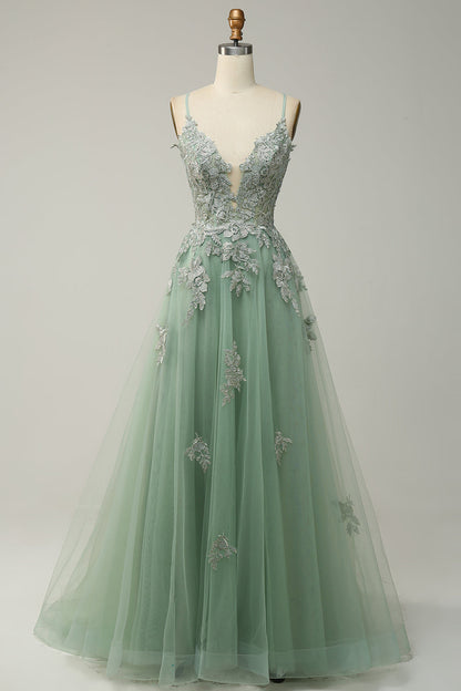 Robe de Bal Élégance Julia – Coupe A-Ligne, Bretelles Fines, Corset Ajustable, Élégance Intemporelle