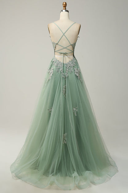 Robe de Bal Élégance Julia – Coupe A-Ligne, Bretelles Fines, Corset Ajustable, Élégance Intemporelle