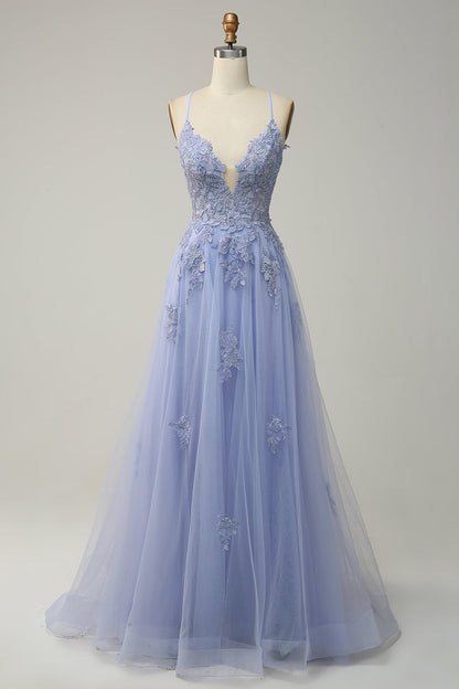 Robe de Bal Élégance Julia – Coupe A-Ligne, Bretelles Fines, Corset Ajustable, Élégance Intemporelle