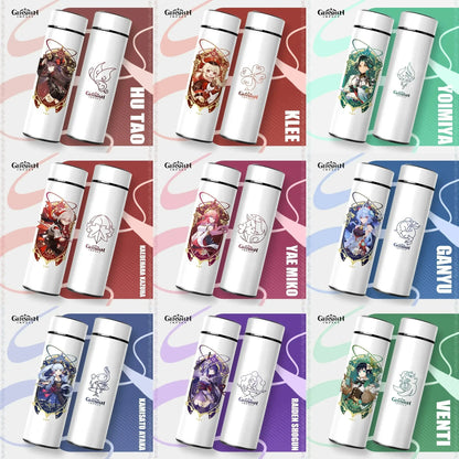 Gourde Connectée Isotherme Genshin Impact 500ml (Intelligente)