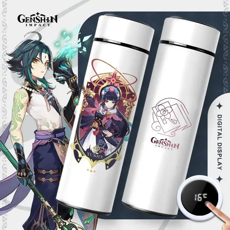 Gourde Connectée Isotherme Genshin Impact 500ml (Intelligente)