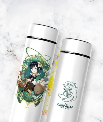 Gourde Connectée Isotherme Genshin Impact 500ml (Intelligente)