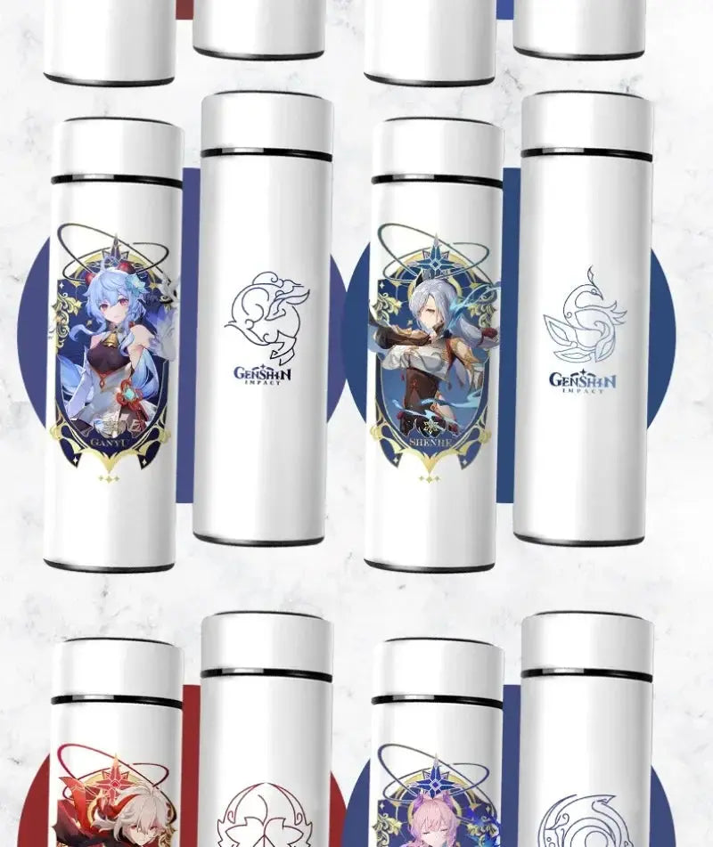 Gourde Connectée Isotherme Genshin Impact 500ml (Intelligente)