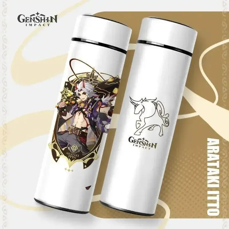 Gourde Connectée Isotherme Genshin Impact 500ml (Intelligente)