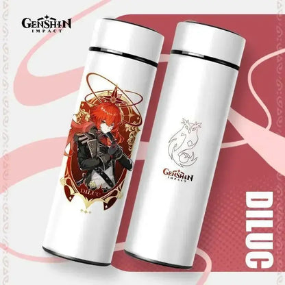 Gourde Connectée Isotherme Genshin Impact 500ml (Intelligente)