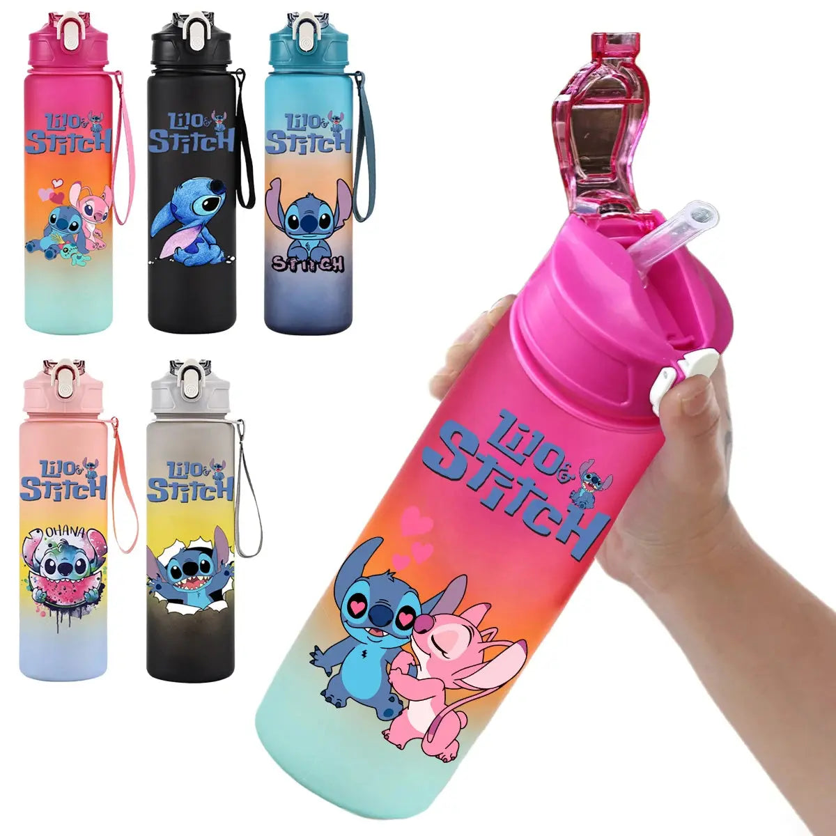 Gourde Eau Disney Lilo et Stitch Gourde Rose 750ML
