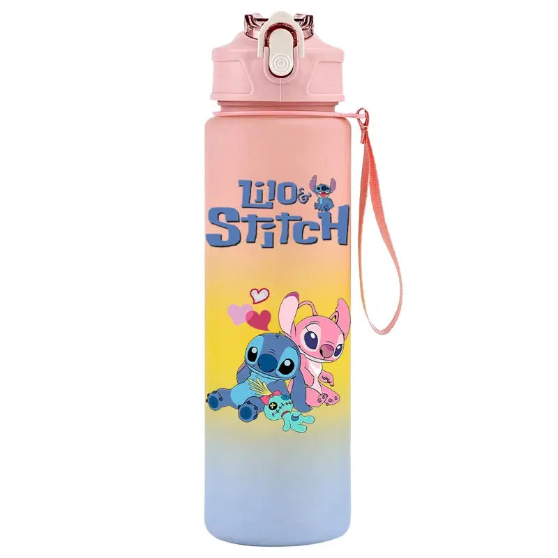 Gourde d'Eau Stitch et Angel 750ML (Rose Poudré)