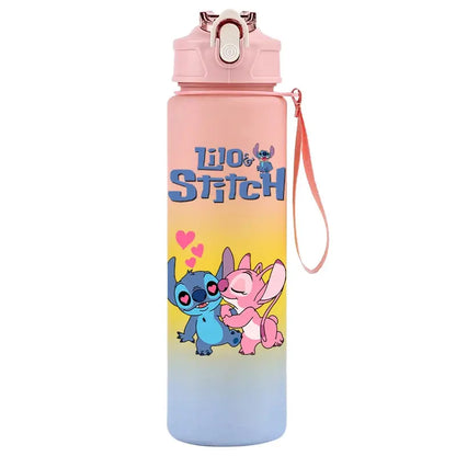 Gourde d'Eau Stitch et Angel 750ML (Rose Poudré)