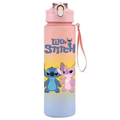 Gourde d'Eau Stitch et Angel 750ML (Rose Poudré)