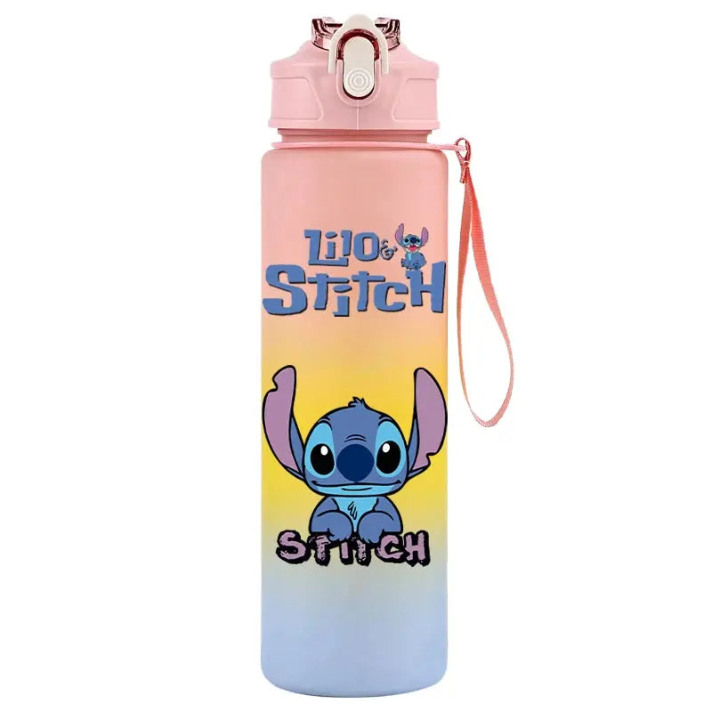 Gourde d'Eau Stitch et Angel 750ML (Rose Poudré)