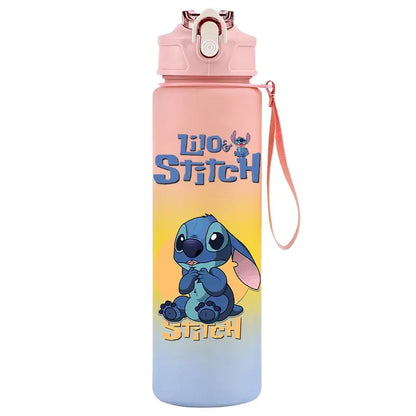 Gourde d'Eau Stitch et Angel 750ML (Rose Poudré)
