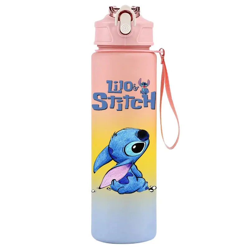 Gourde d'Eau Stitch et Angel 750ML (Rose Poudré)