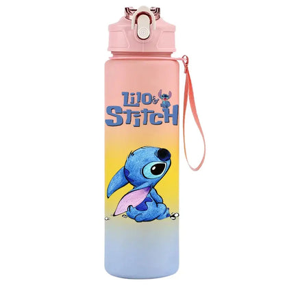 Gourde d'Eau Stitch et Angel 750ML (Rose Poudré)