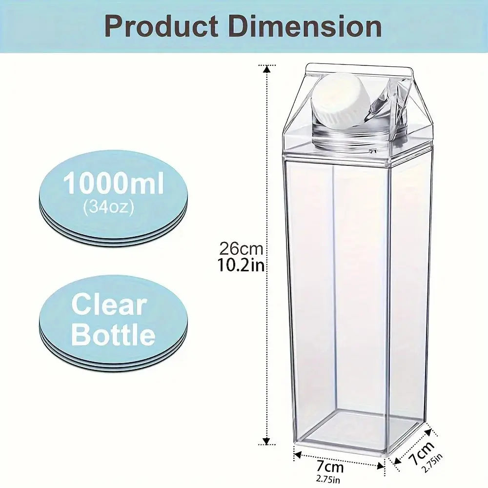 Gourde Lait Transparent 1000ml