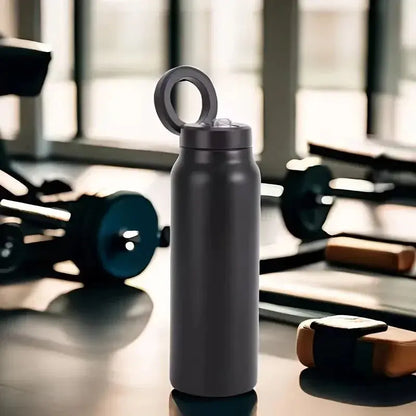 Gourde Magnétique 710 ml (Inox) avec Support de Smartphone et Tablette