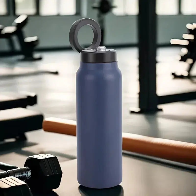 Gourde Magnétique 710 ml (Inox) avec Support de Smartphone et Tablette