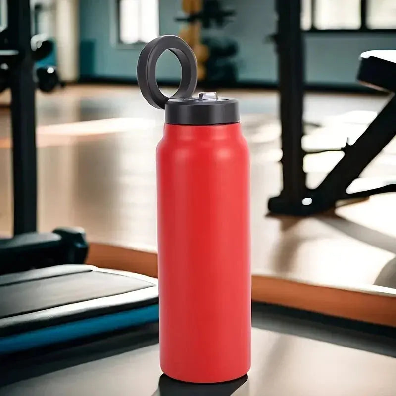 Gourde Magnétique 710 ml (Inox) avec Support de Smartphone et Tablette