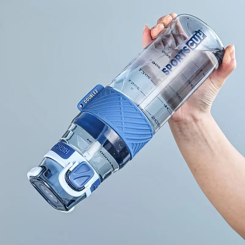 Gourde Sportive Bleu 1 Litre (Graduée)