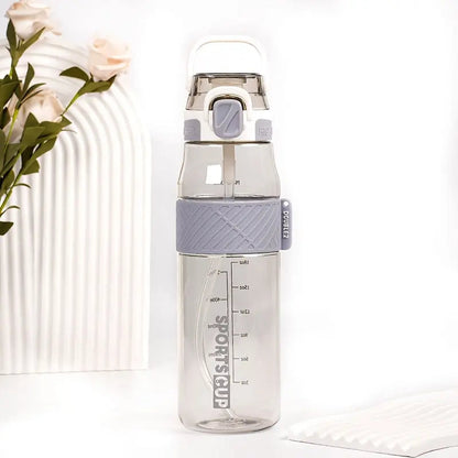Gourde Sportive Grise 1 Litre (Graduée)