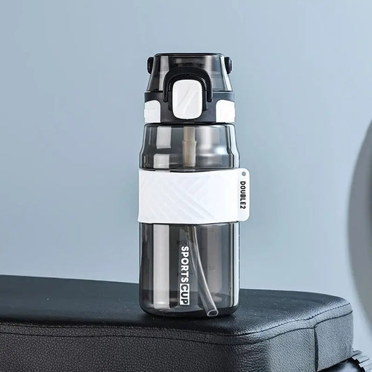 Gourde Sportive Noire 1 Litre (Graduée)
