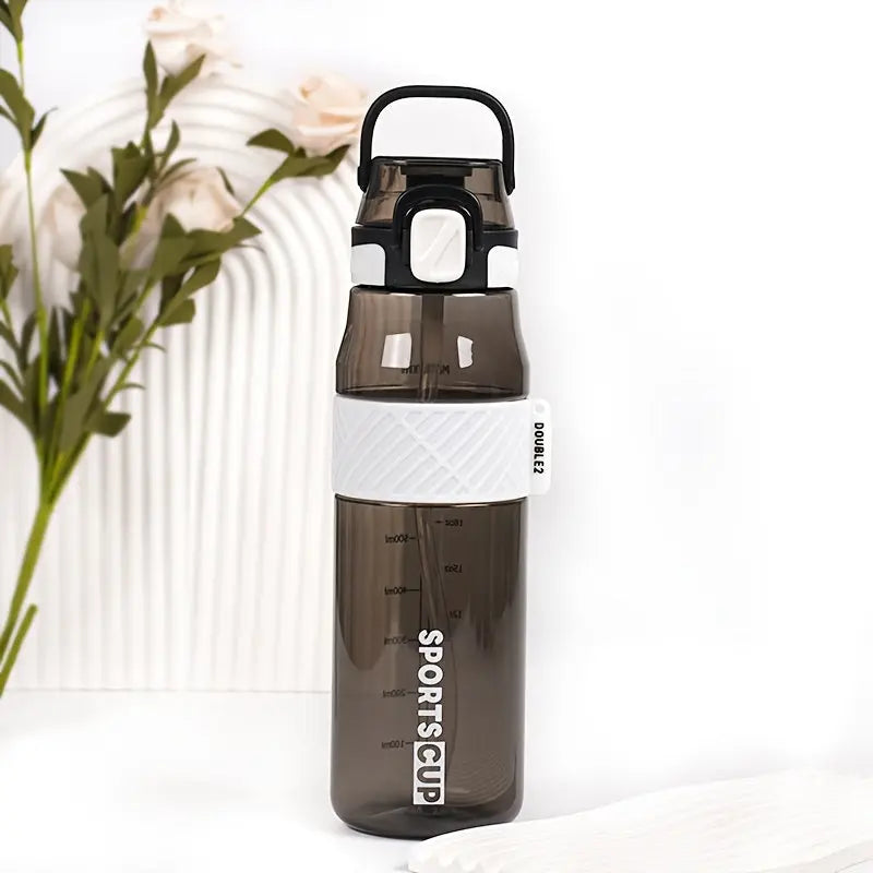 Gourde Sportive Noire 1 Litre (Graduée)