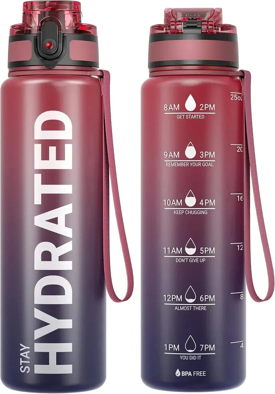 Gourde Stay Hydrated 1L avec lanière