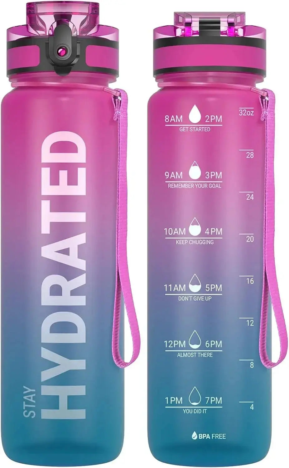 Gourde Stay Hydrated 1L avec lanière