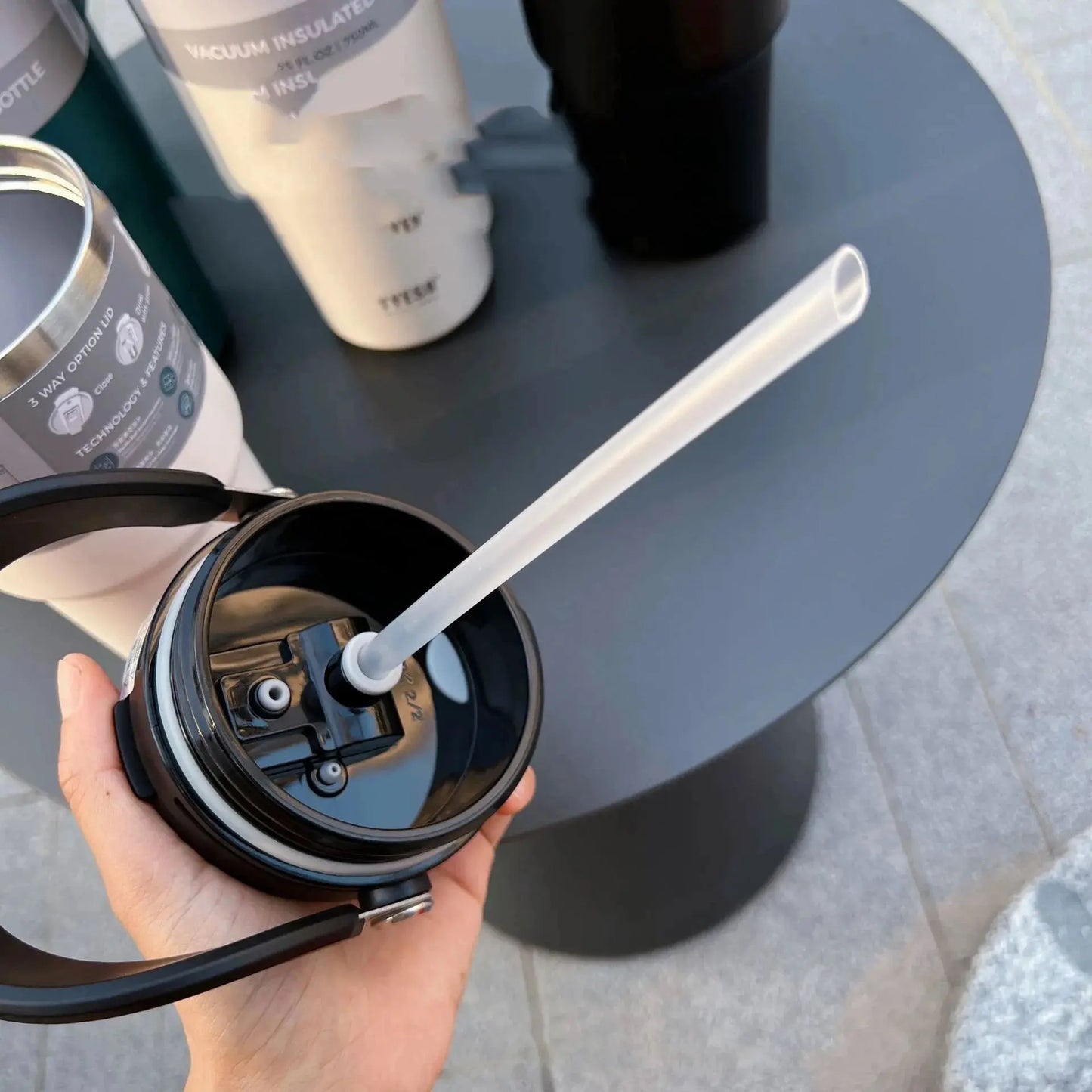 TYESO Gourde Thermos Vacuum Bottle