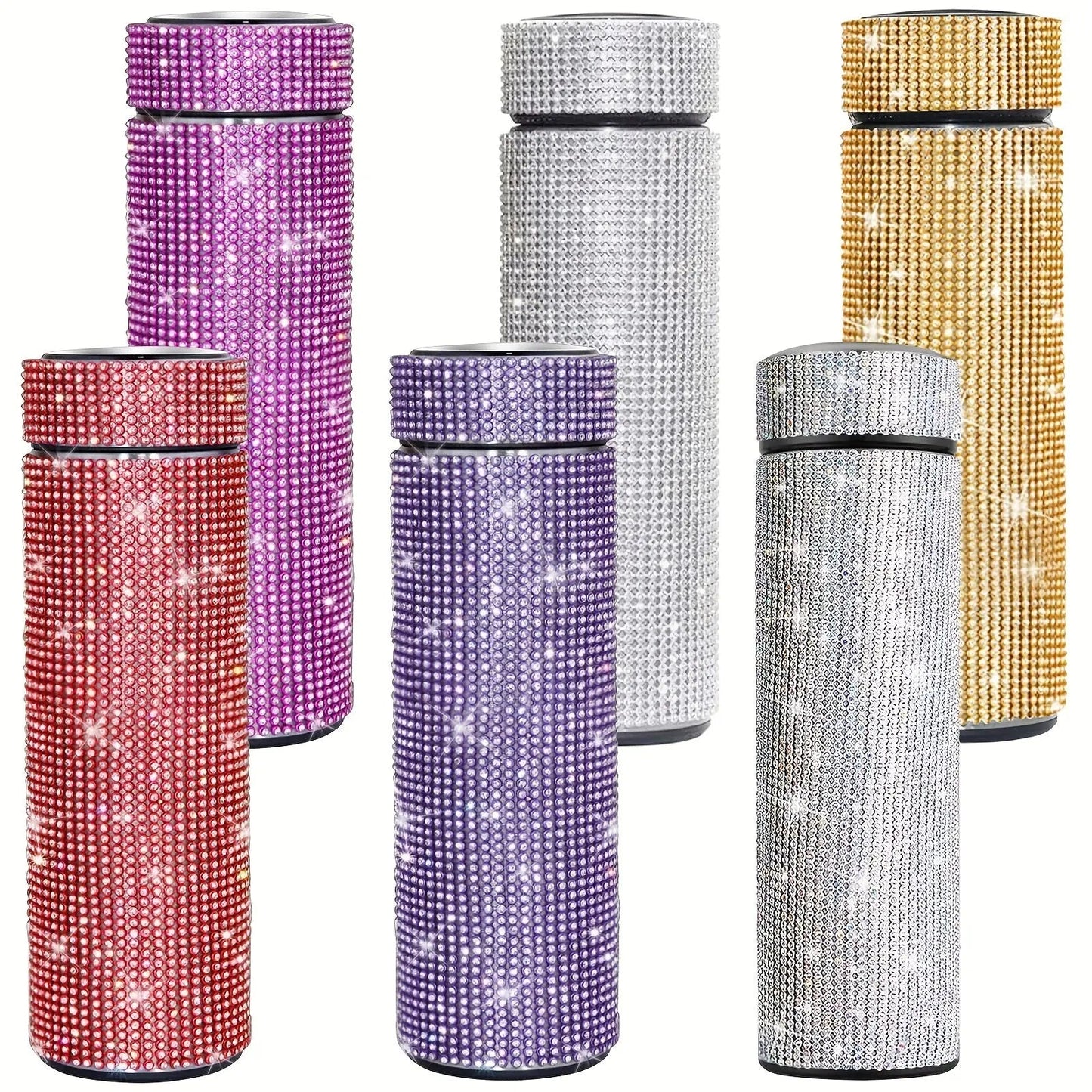 Gourde d'Eau Isotherme en Inox strass et diamant 500ml