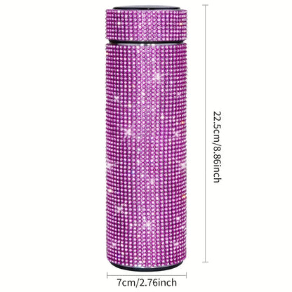 Gourde d'Eau Isotherme en Inox strass et diamant 500ml