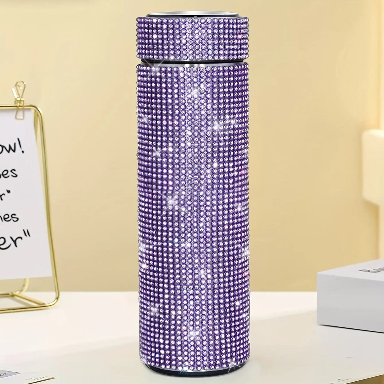 Gourde d'Eau Isotherme en Inox strass et diamant 500ml