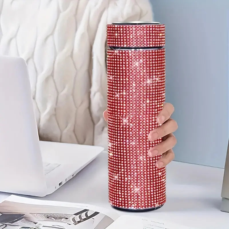 Gourde d'Eau Isotherme en Inox strass et diamant 500ml
