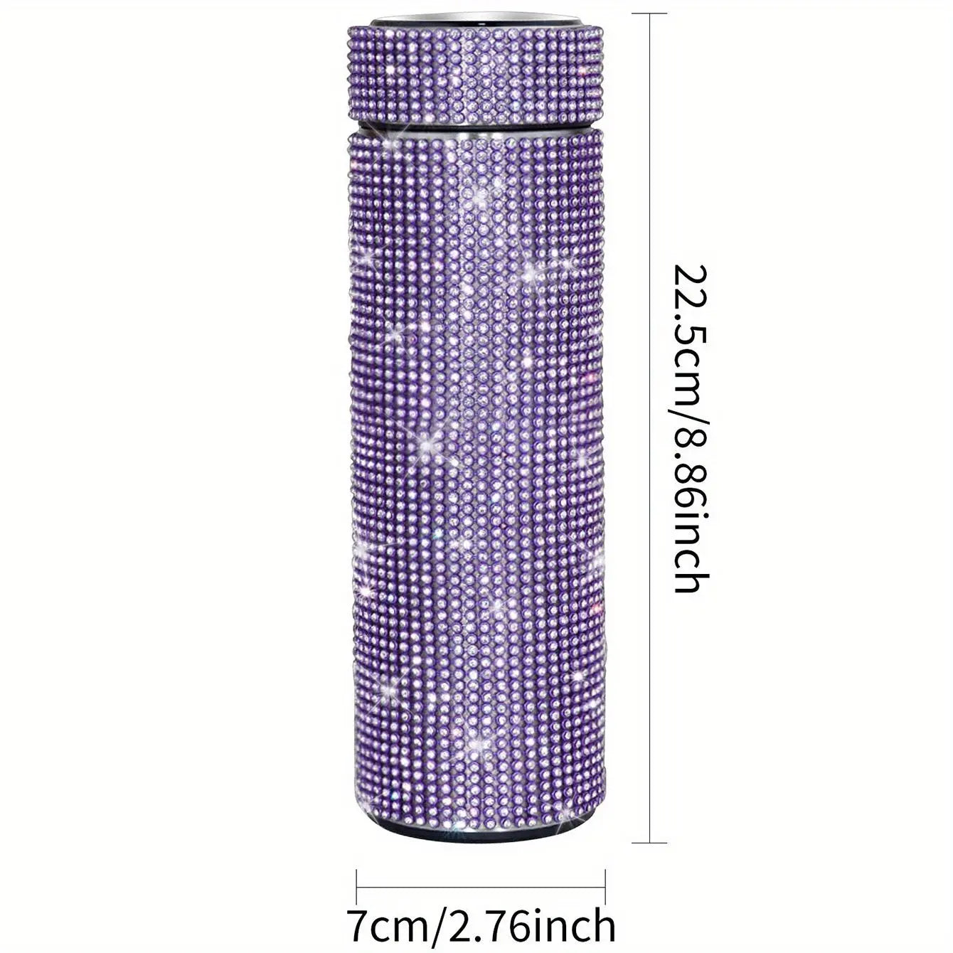Gourde d'Eau Isotherme en Inox strass et diamant 500ml