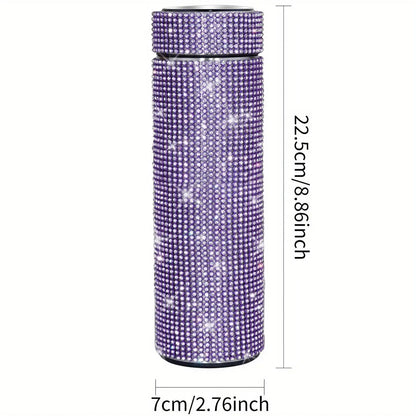 Gourde d'Eau Isotherme en Inox strass et diamant 500ml