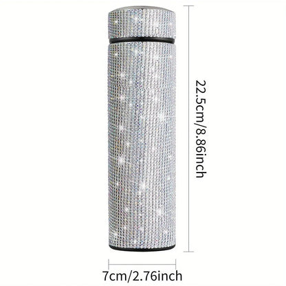 Gourde d'Eau Isotherme en Inox strass et diamant 500ml