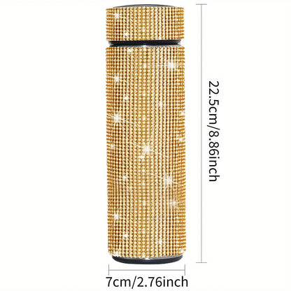 Gourde d'Eau Isotherme en Inox strass et diamant 500ml