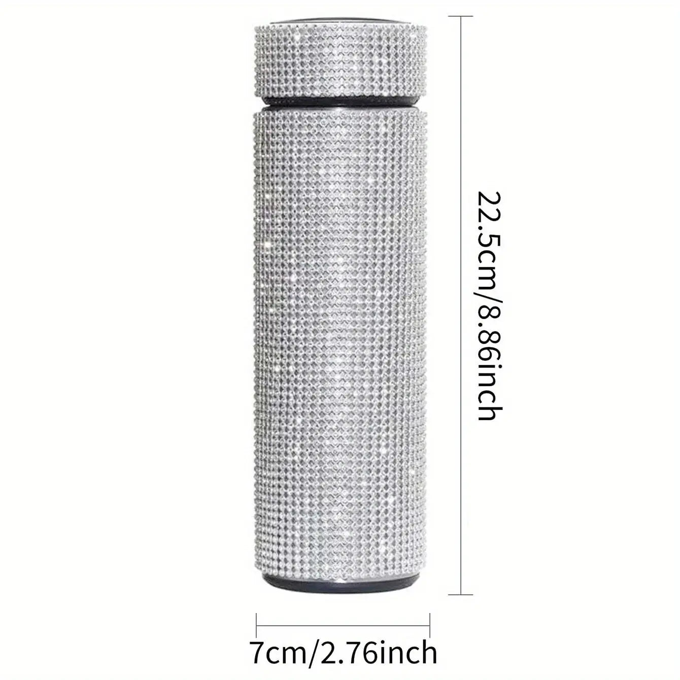 Gourde d'Eau Isotherme en Inox strass et diamant 500ml