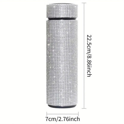 Gourde d'Eau Isotherme en Inox strass et diamant 500ml