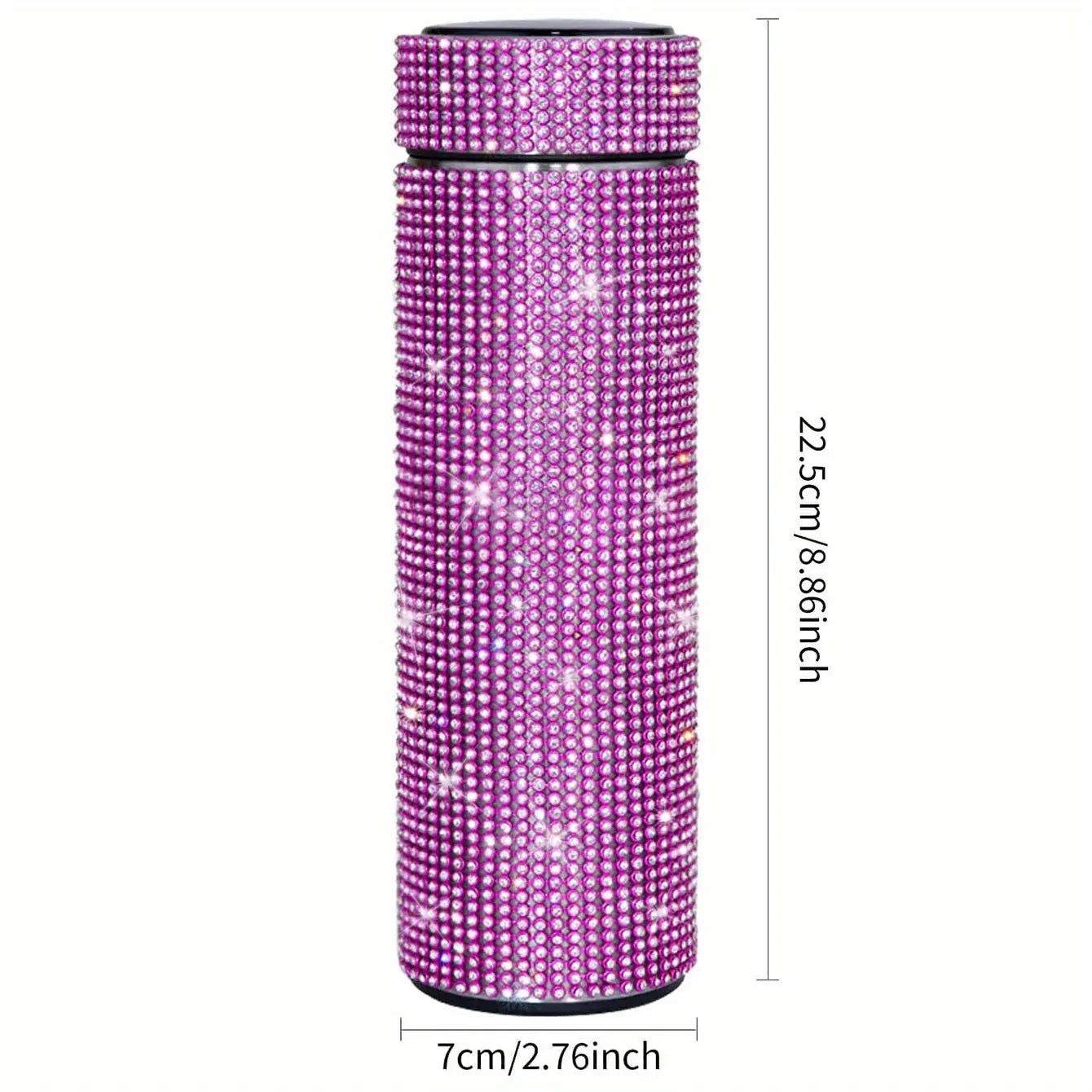 Gourde d'Eau Isotherme en Inox strass et diamant 500ml