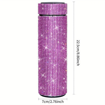 Gourde d'Eau Isotherme en Inox strass et diamant 500ml