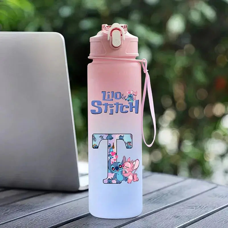 Bouteille d'Eau Stitch 750ML (Lettre A-Z)
