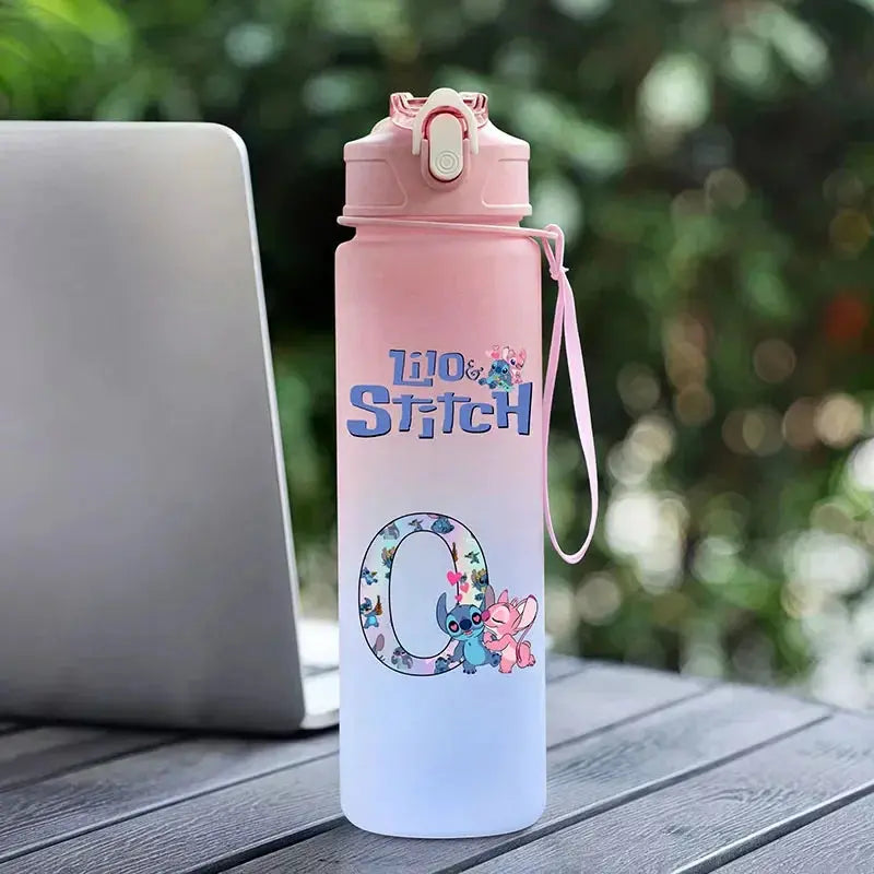 Bouteille d'Eau Stitch 750ML (Lettre A-Z)
