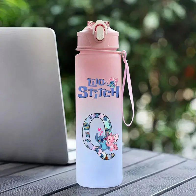 Bouteille d'Eau Stitch 750ML (Lettre A-Z)